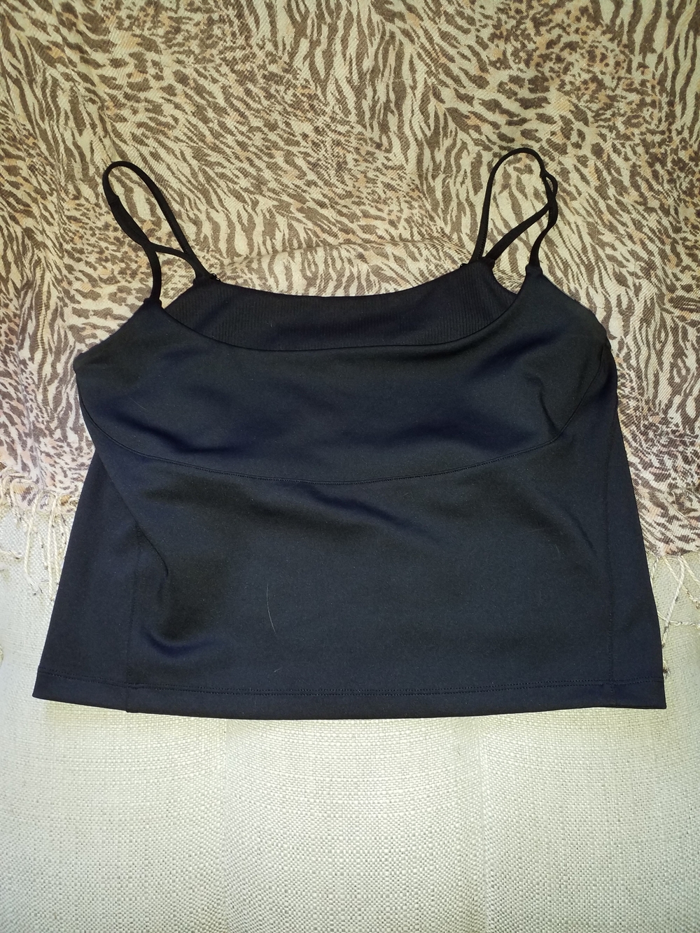 ALO Yoga Black Spaghetti-Strap Cami